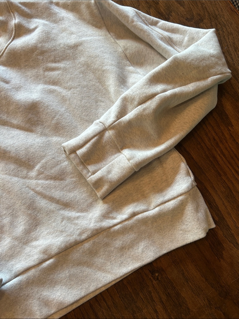 Athleta Women's Crewneck Sweatshirt in Light Gray - Picture 3 of 7